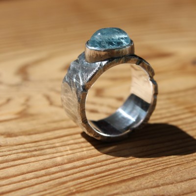 Ring met Aquamarijn